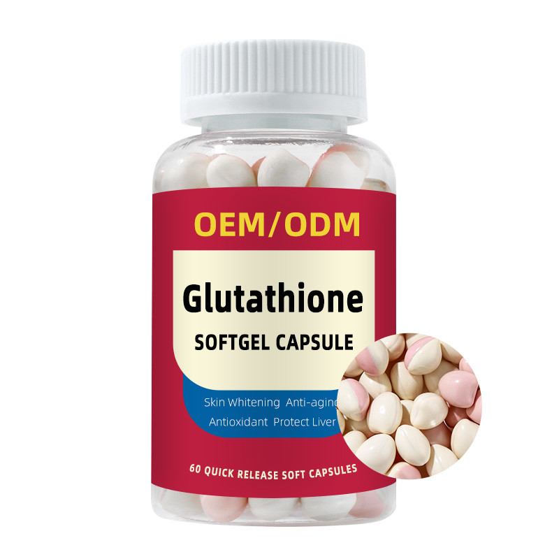 OEM 개인 레이블 비타민 C 1500mg L-글루타티온 태블릿 피부 백화 소프트 젤