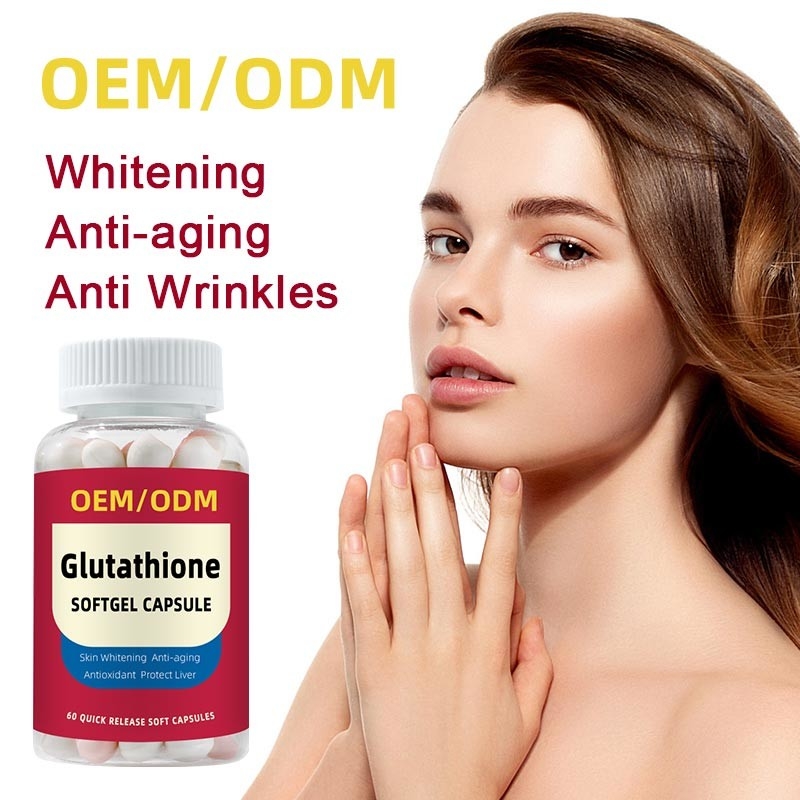 OEM 개인 레이블 비타민 C 1500mg L-글루타티온 태블릿 피부 백화 소프트 젤