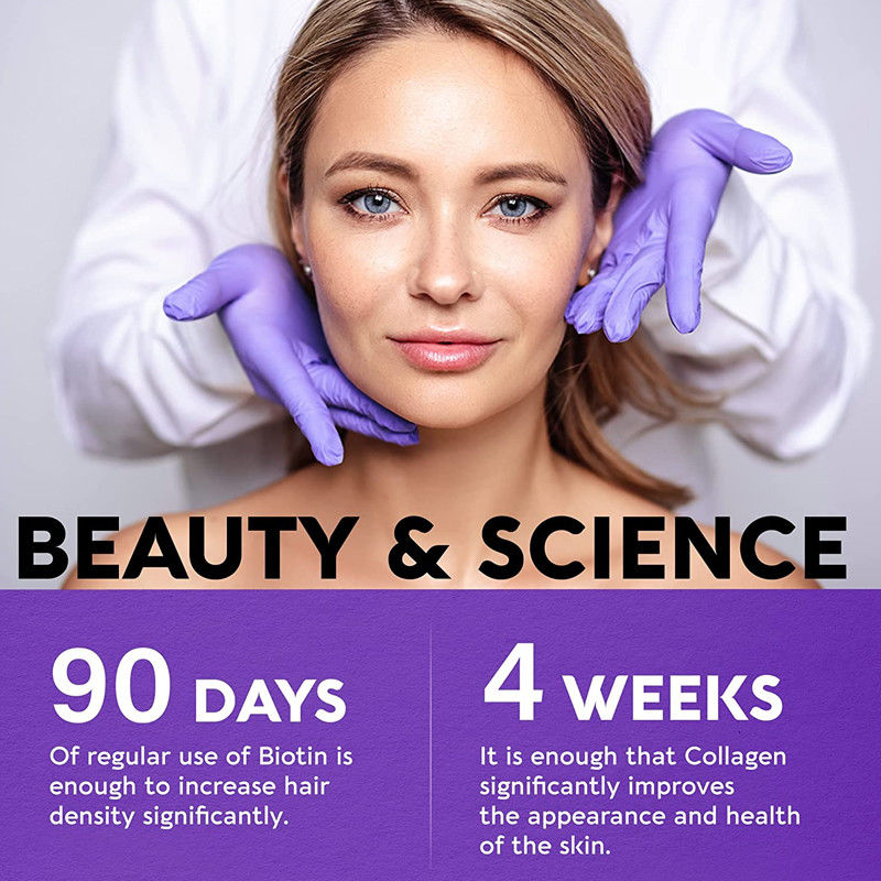 25000개의 위민스 헬스 60 PC 여자 머리카락을 위한 Mcg 비오틴 비타민 피임약 머리카락 피부 손톱 타블렛