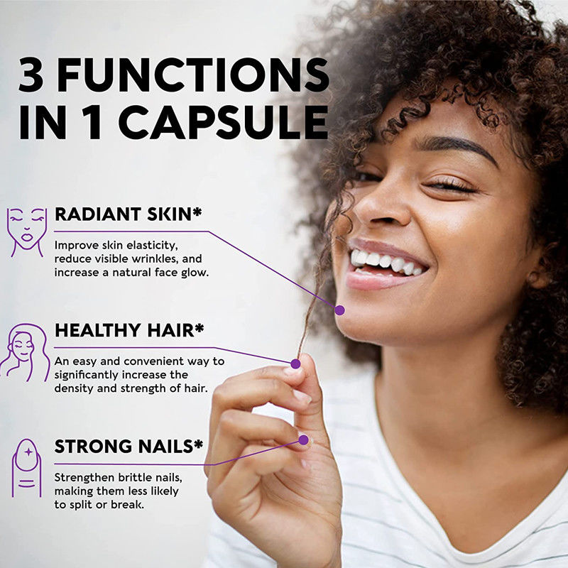 25000개의 위민스 헬스 60 PC 여자 머리카락을 위한 Mcg 비오틴 비타민 피임약 머리카락 피부 손톱 타블렛