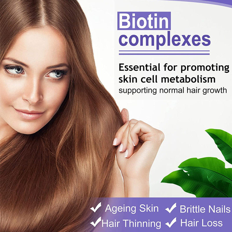 25000개의 위민스 헬스 60 PC 여자 머리카락을 위한 Mcg 비오틴 비타민 피임약 머리카락 피부 손톱 타블렛
