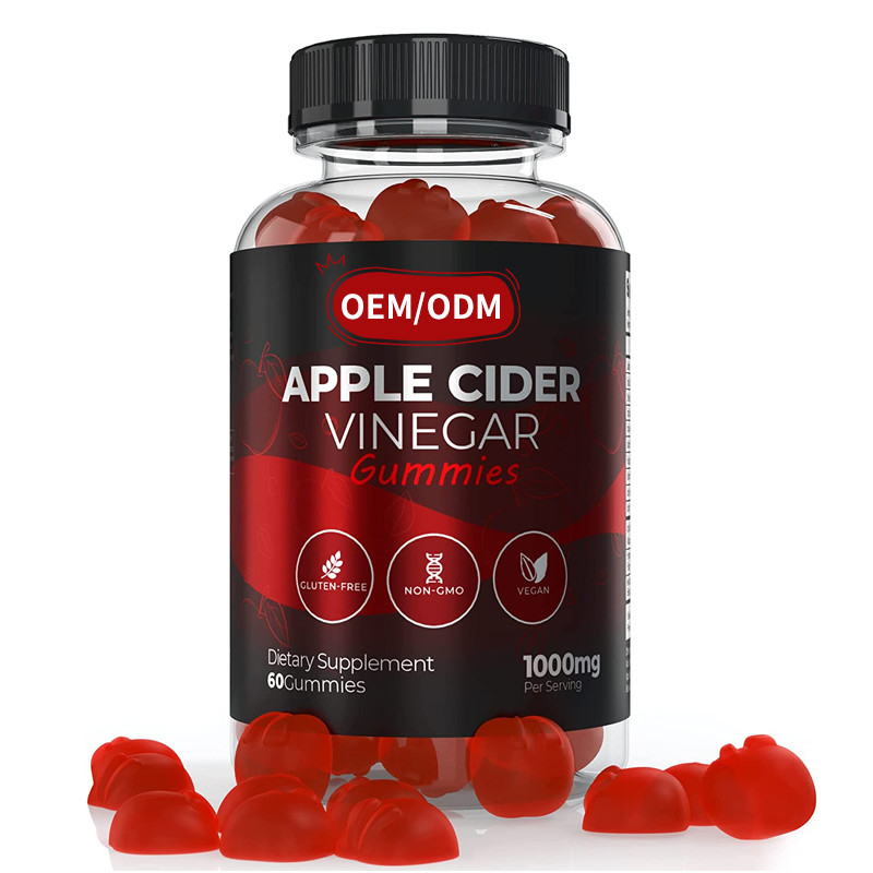 OEM ACV 체중 감량 비타민 글루텐 없는 채식 비 GMO 빠른 체중 감량 사과 주황 고기