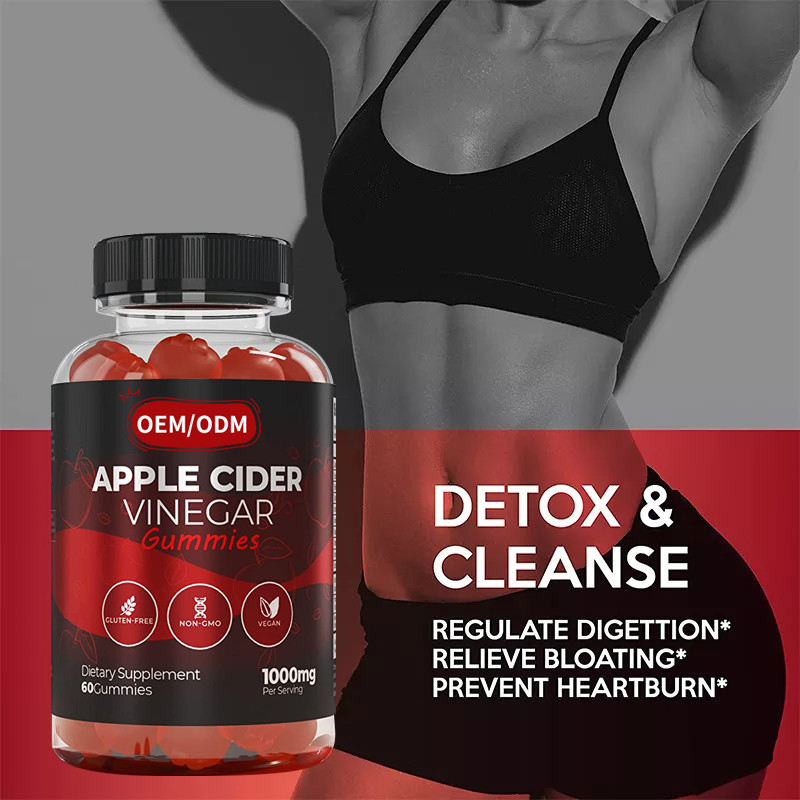 OEM ACV 체중 감량 비타민 글루텐 없는 채식 비 GMO 빠른 체중 감량 사과 주황 고기