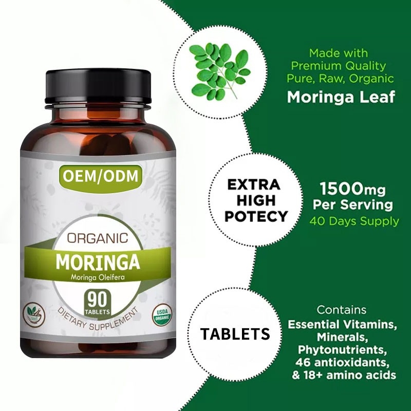 OEM 도매 1500mg 허블 슬림 캡슐 모링가 올레이페라 태블릿 지방 소화