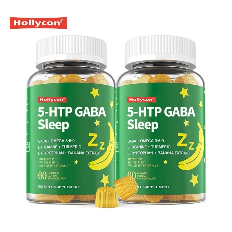 OEM 5 - HTP GABA 수면 찌꺼기 자연 수면 뇌와 관절 휴식 GABA 보충제