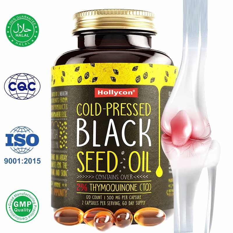 블랙 시멘트 오일 소프트겔 1000mg 블랙 큐민 씨름 면역 지원