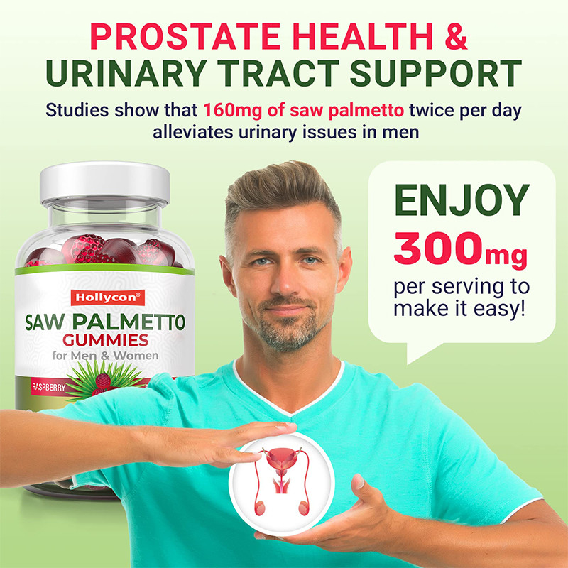 남성과 여성용 Saw Palmetto Gummies 호르몬 균형 Saw Palmetto 보충제