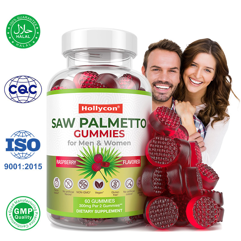 남성과 여성용 Saw Palmetto Gummies 호르몬 균형 Saw Palmetto 보충제