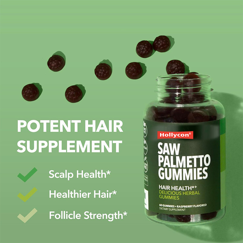 머리의 건강을 위한 Saw Palmetto Gummies 75mg Saw Palmetto Extract Hair Support