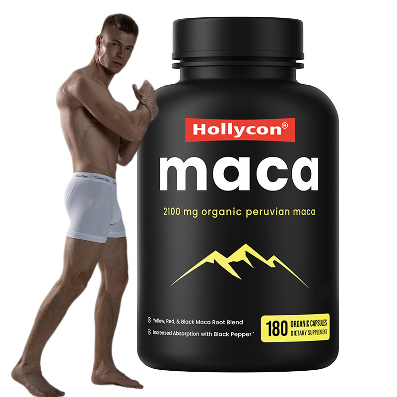 남성용 마카 뿌리 캡슐 2100mg 기분 지원용 유기 마카 뿌리 혼합물
