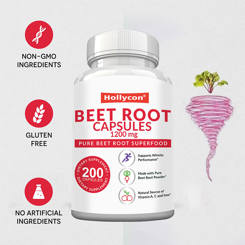 OEM 피압을 지원하는 비트 뿌리 캡슐 1200mg 비트 뿌리 분말 캡슐