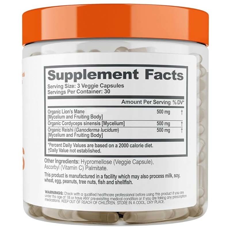 공장 지원 명료성 집중력 퇴화성 스트레스 전반적인 건강 지원 활력 사자 기리 인지 비타민 캡슐