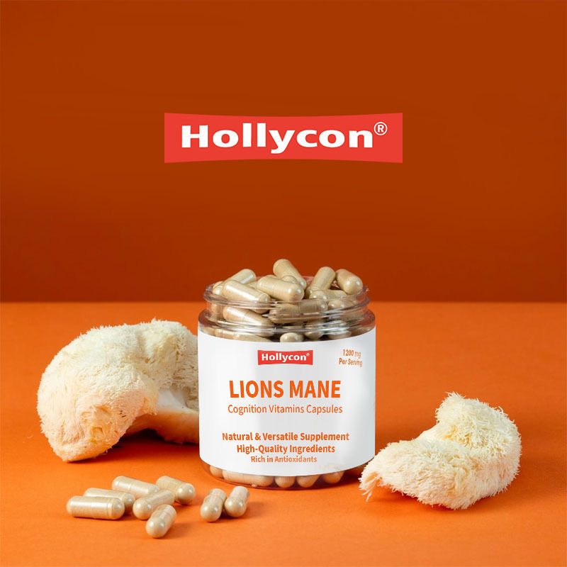 공장 지원 명료성 집중력 퇴화성 스트레스 전반적인 건강 지원 활력 사자 기리 인지 비타민 캡슐