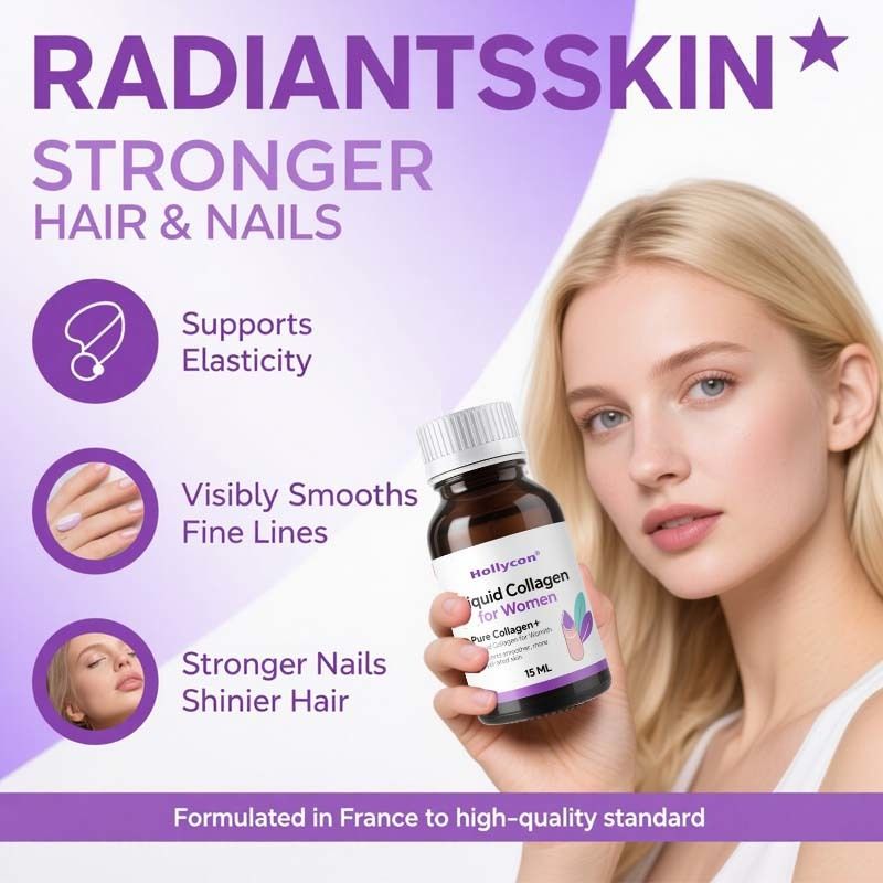 여성을위한 순수 콜라겐+ 액체 콜라겐 - 빛나는 피부, 모발 및 손톱 건강을위한 4000mg 해양 펩티드 - 히알루 론산, 비타민 E