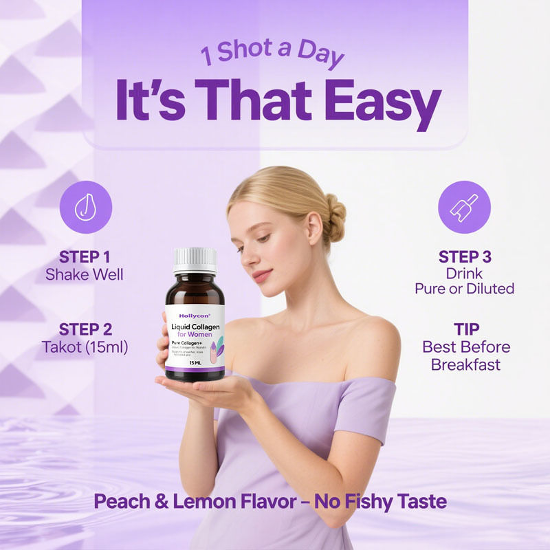 여성을위한 순수 콜라겐+ 액체 콜라겐 - 빛나는 피부, 모발 및 손톱 건강을위한 4000mg 해양 펩티드 - 히알루 론산, 비타민 E