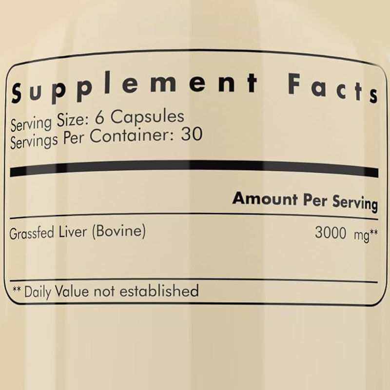 OEM 동결 건조 간 건강 보조 식품 신진대사 건강 전신 웰빙 면역 관절 지원 목초 사육 쇠고기 간 캡슐