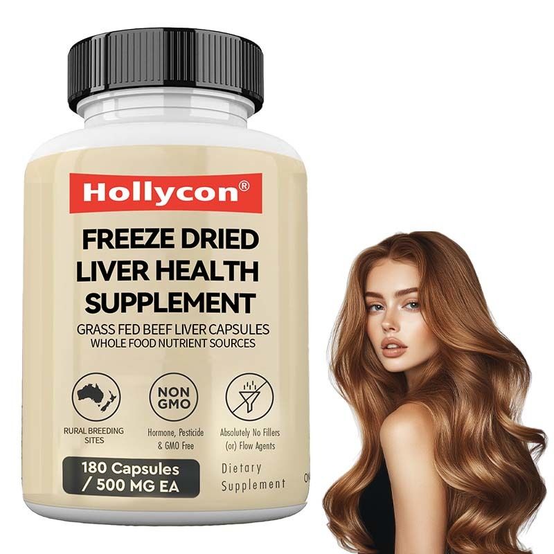 OEM 동결 건조 간 건강 보조 식품 신진대사 건강 전신 웰빙 면역 관절 지원 목초 사육 쇠고기 간 캡슐