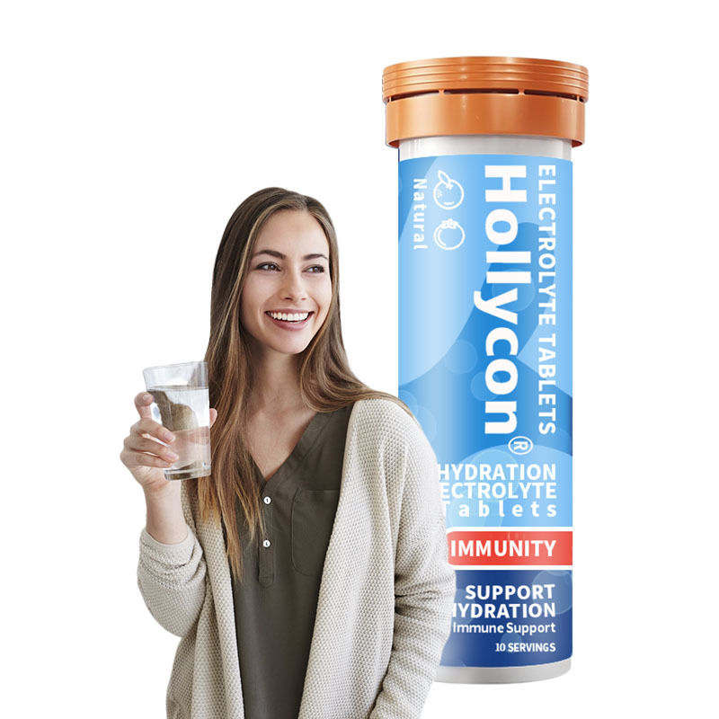 OEM 수분화 면역 전해질 태블릿 비타민 C 수분화 팽창 태블릿 진저 курку마 수분화 전해질 태블릿