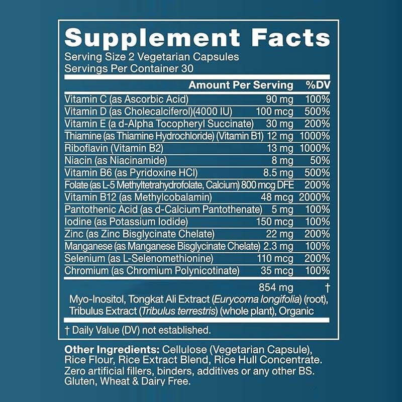 OEM 남성 생식력 증진기 출산 전 최적 정자 수 운동력 애슈바한다 마그네슘 및 아연 생식성 보충제