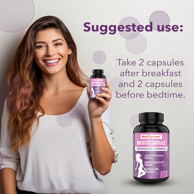 OEM 프리미엄 이노시톨 보충제 이노시톨 플러스 비율 건강한 호르몬 균형 & 건강한 난소 지원 여성 인노시톨 캡슐