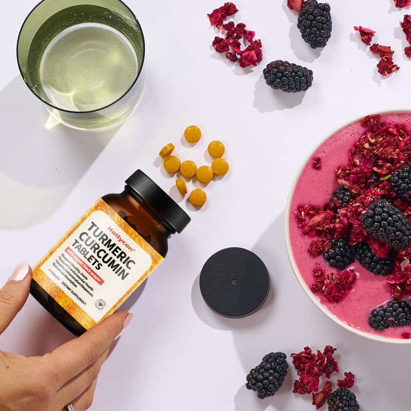 OEM 유기농 쿠르쿠마 커큐민 보충제 1350 mg 각 자연 관절 지원 흡수를 위한 검은 후추 쿠르쿠마 커큐민 태블릿