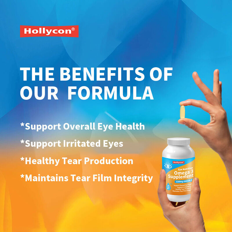 OEM 1200mg 눈 영양 오메가 3 보충제 유기농 아마씨 트리글리세라이드 어유 및 비타민 E 오메가 3 소프트젤