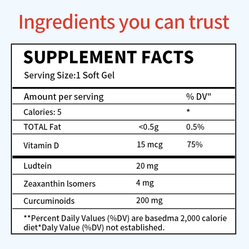 OEM 임상적으로 입증된 보충제, 건조한 눈을 위한 수분 공급, 오래 지속되는 완화, 건조함 완화, 눈 관리 보충제