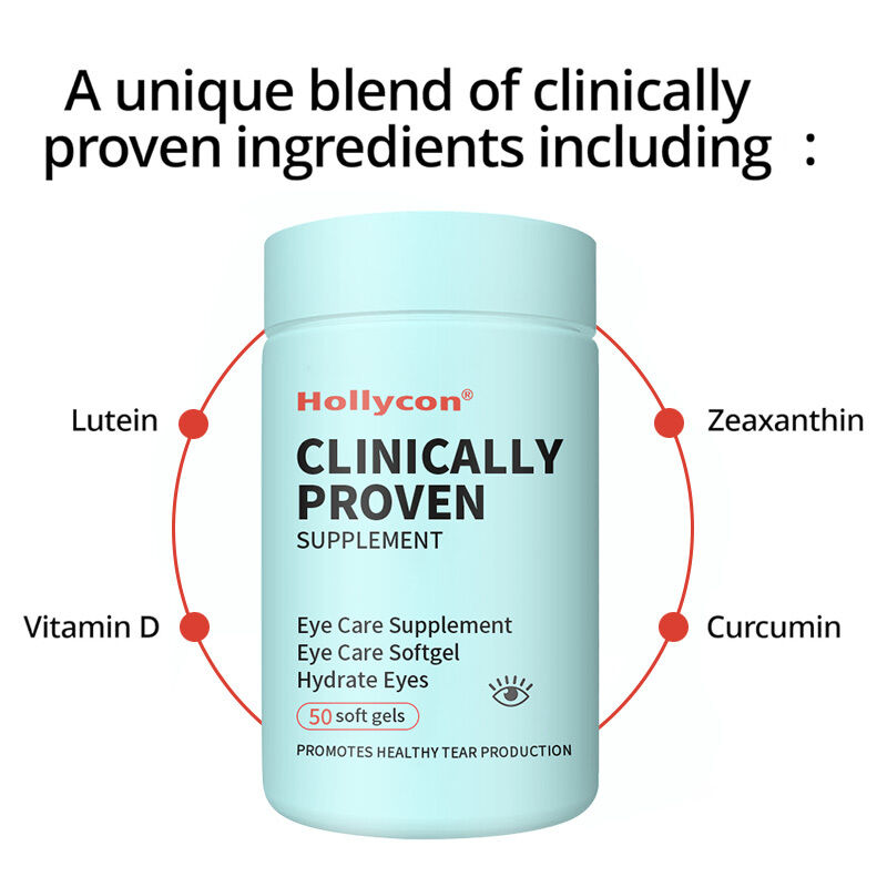 OEM 임상적으로 입증된 보충제, 건조한 눈을 위한 수분 공급, 오래 지속되는 완화, 건조함 완화, 눈 관리 보충제