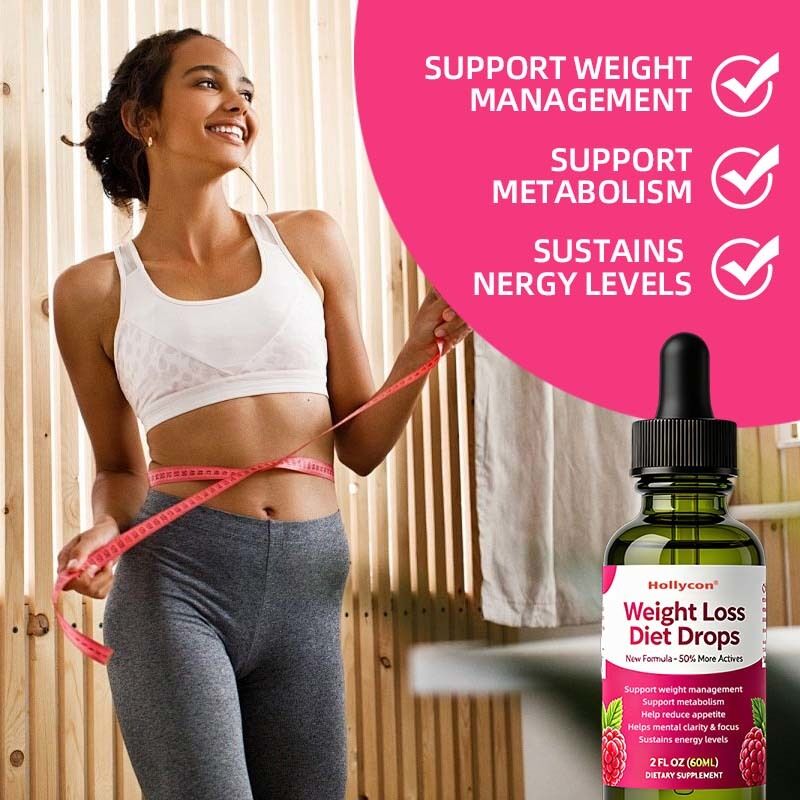 Factory Supply Daily Weight Management Wellness Oral Drops | Raspberry Flavor Dietary Supplement Diet Slim Drops