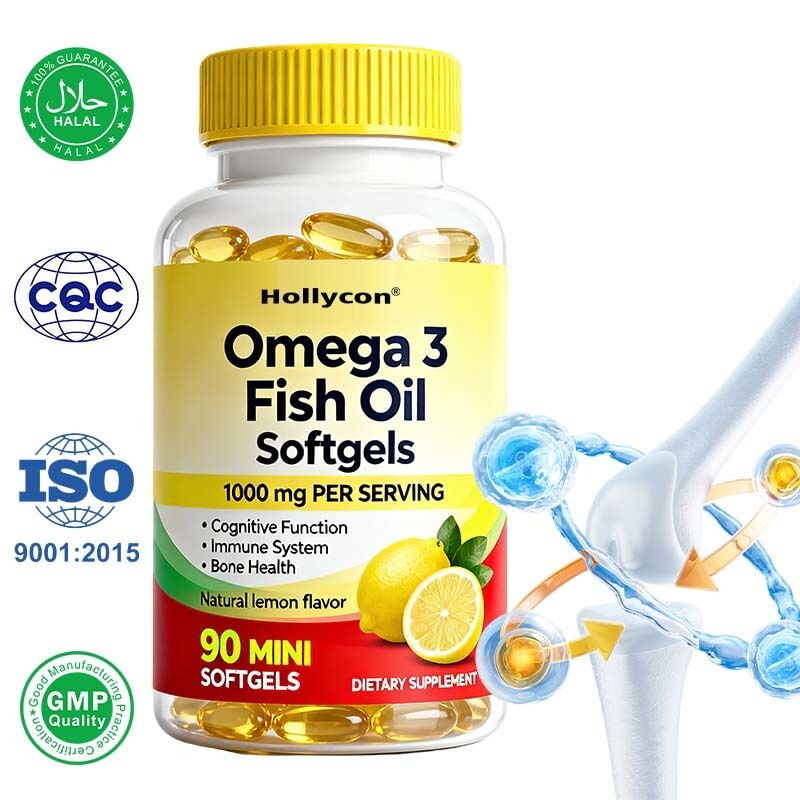 심장 및 뇌 건강을 위한 OEM 고강도 오메가-3 피쉬 오일 1회 제공량당 1000mg 90개 소프트젤