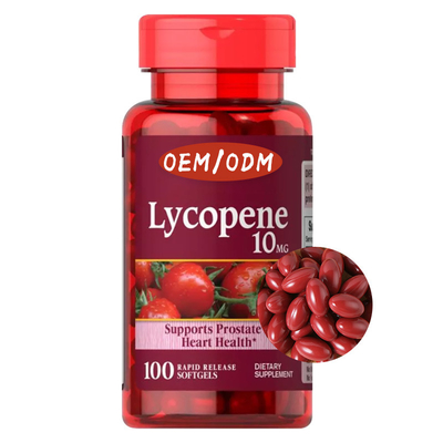 승인받은 커스텀 로고 보충 OEM 리코펜 소프트겔 캡슐 FDA