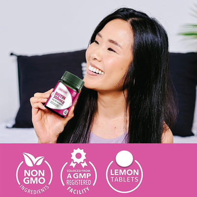 COA 비오틴 비타민 검미 300mcg는 식사 체지방 100Pcs의 고장에서 건강한 네일 AID를 유지합니다