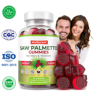 남성과 여성용 Saw Palmetto Gummies 호르몬 균형 Saw Palmetto 보충제