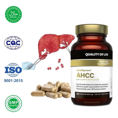 OEM AHCC 보충제는 자연적인 킬러 세포 활동을 유지하고 사이토카인 생산을 향상시킵니다.