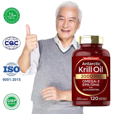OEM 남극 크릴 오일 소프트 젤 항산화 항 노화 심장 건강 지원
