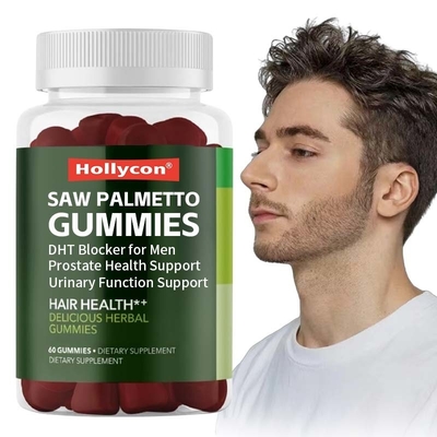 남성형 탈머리 및 전립선 건강증진을 위한 공장의 Saw Palmetto Gummies