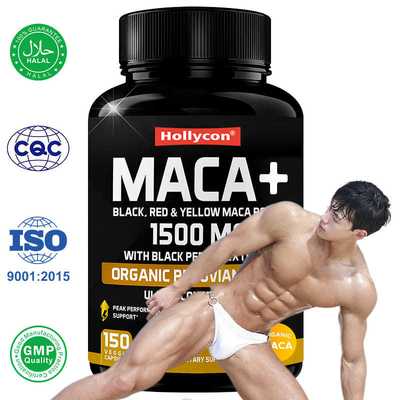 맞춤형 유기농 마카 뿌리 분말 캡슐 마카 알약 에너지 기분 보충제